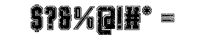 Varsity Class Regular Font OTHER CHARS