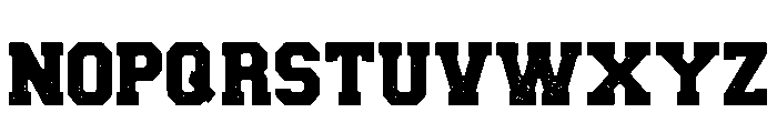 Varsity Damage Regular Font UPPERCASE