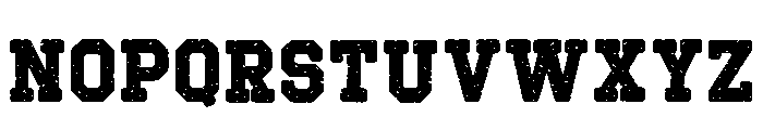 Varsity Destroy Regular Font LOWERCASE