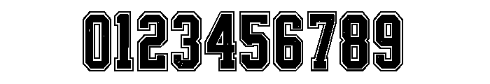 Varsity Distress Font OTHER CHARS