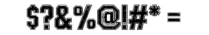 Varsity Distress Font OTHER CHARS