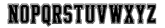 Varsity Distress Font UPPERCASE