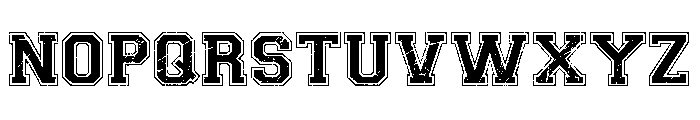 Varsity Distressed Varsity Distressed Font LOWERCASE