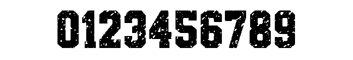 Varsity Distressed Font OTHER CHARS