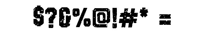 Varsity Distressed Font OTHER CHARS