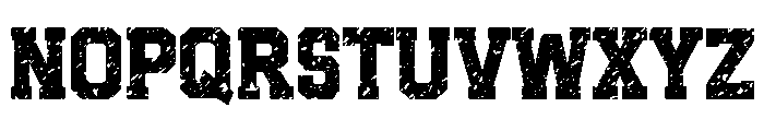 Varsity Distressed Font UPPERCASE