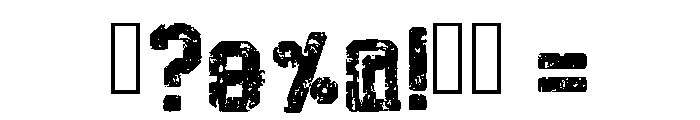 Varsity Dusty Regular Font OTHER CHARS