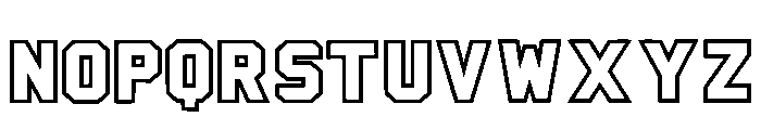 Varsity Frame Regular Font UPPERCASE