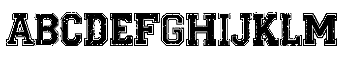 Varsity Grunge Font UPPERCASE
