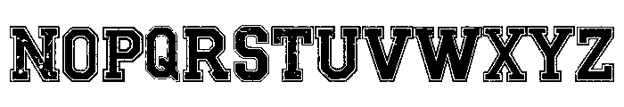 Varsity Grunge Font UPPERCASE