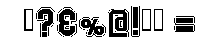 Varsity League Regular Font OTHER CHARS