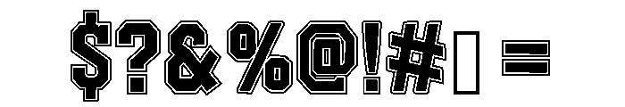 Varsity Legacy Font OTHER CHARS