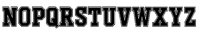 Varsity Legacy Font UPPERCASE