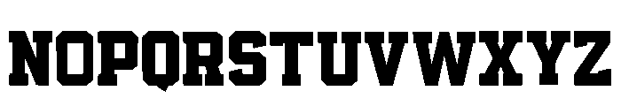 Varsity Master Regular Font UPPERCASE