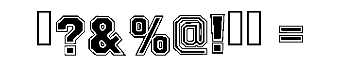Varsity Modern Regular Font OTHER CHARS