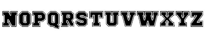 Varsity Modern Regular Font UPPERCASE