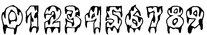 Varsity Monster Droplet Font OTHER CHARS