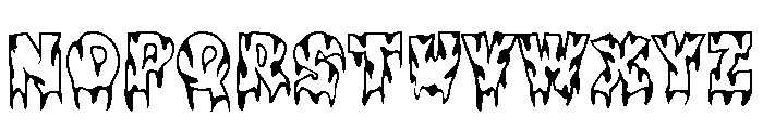 Varsity Monster Droplet Font UPPERCASE