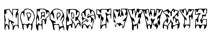 Varsity Monster Droplet Font LOWERCASE