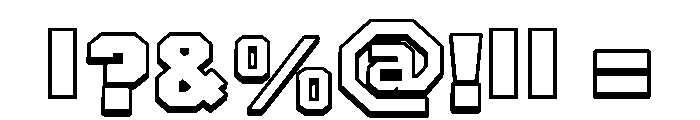 Varsity Outline Regular Font OTHER CHARS