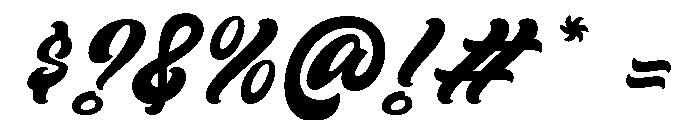 Varsity Relaxa Script Regular Font OTHER CHARS