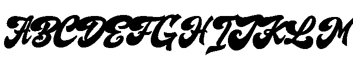Varsity Relaxa Script Regular Font UPPERCASE