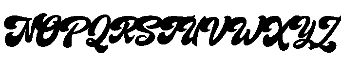 Varsity Relaxa Script Regular Font UPPERCASE