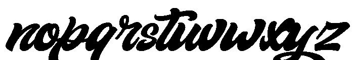 Varsity Relaxa Script Regular Font LOWERCASE