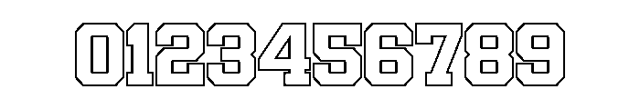 Varsity Relaxa SlabSrfOutline1 Font OTHER CHARS