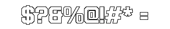 Varsity Relaxa SlabSrfOutline1 Font OTHER CHARS