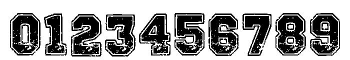 Varsity Rough Regular Font OTHER CHARS