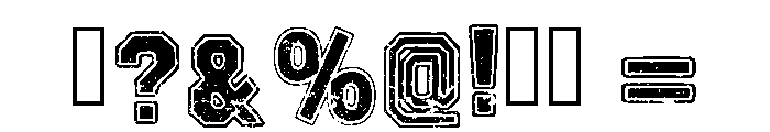 Varsity Rough Regular Font OTHER CHARS