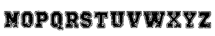 Varsity Rough Regular Font LOWERCASE