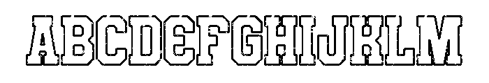 Varsity Season Regular Font UPPERCASE