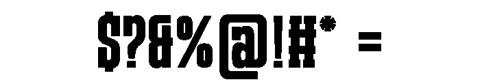 Varsity Senior Font OTHER CHARS