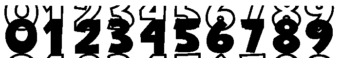 Varsity Simple Stacked Font OTHER CHARS