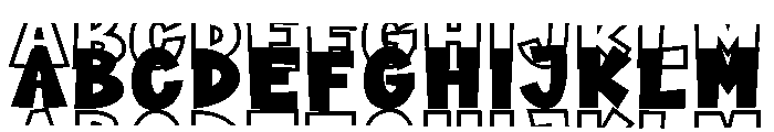 Varsity Simple Stacked Font UPPERCASE
