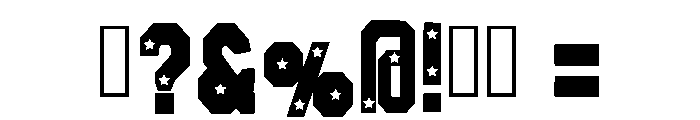 Varsity Star Regular Font OTHER CHARS