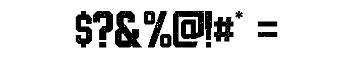 Varsity Texture Regular Font OTHER CHARS