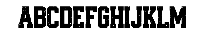 Varsity Texture Regular Font UPPERCASE
