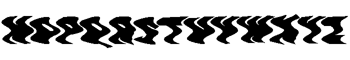 Varsity Wavy Font UPPERCASE