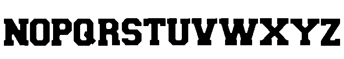 Varsity Western Regular Font UPPERCASE