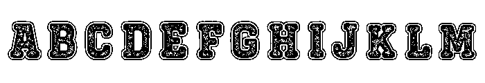 Varsity With Grunge 2 Regular Font UPPERCASE