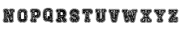 Varsity With Grunge 2 Regular Font LOWERCASE