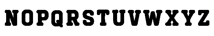Varsity With Grunge Regular Font UPPERCASE