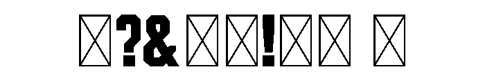 VarsityEdgebyQF Font OTHER CHARS
