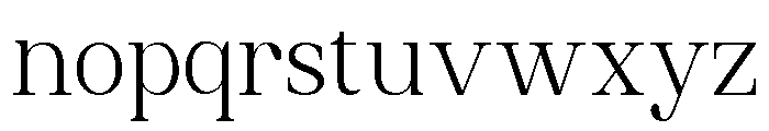 Vaurum Regular Font LOWERCASE