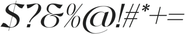 VASQUZ Italic otf (400) Font OTHER CHARS