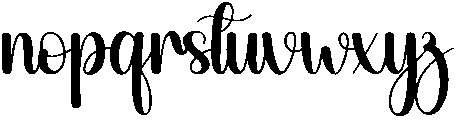 Vacation Regular otf (400) Font LOWERCASE