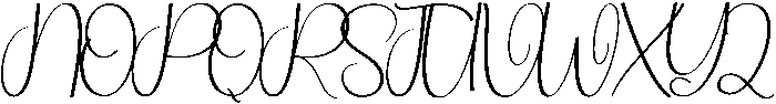 Vacation Regular otf (400) Font UPPERCASE